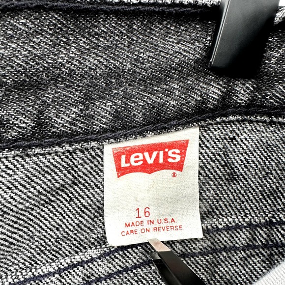 Levi's Vintage 80's 900 Series Tapered Jeans Acid Wash Black Rare Size 10 READ - Picture 8 of 9
